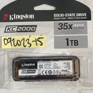 Kingston 1000GB KC2000 Nvme PCIe SSD